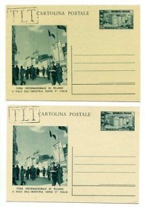 TriesteA-CPL20 Fiera di Milano n.C20 / C20A-2 postcards emiss. unofficial