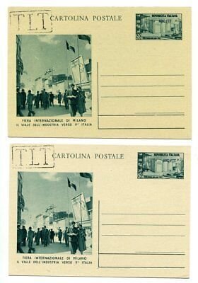 TriesteA-CPL20 Fiera di Milano n.C20 / C20A-2 postcards emiss. unofficial