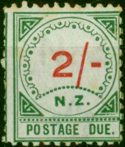 New Zealand 1899 2s Carmine & Green SGD4 Good MM