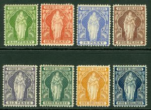 SG 43-50 British Virgin Islands 1899. ½d to 5/- set of 8. Fresh mounted mint...