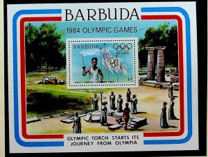 BARBUDA Sc 634a NH SOUVENIR SHEET OF 1984 - OLYMPICS - (AA23)