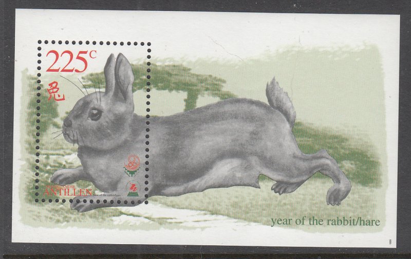 Netherlands Antilles 866 Year of the Rabbit Souvenir Sheet MNH VF