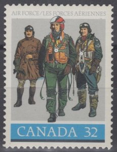 ZAYIX 1984 Canada 1043 MNH Pilots in Flight Dress Military Aviation 060422S65M