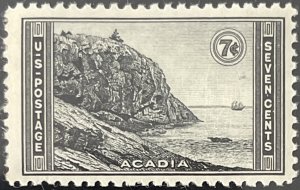 Scott #746 1934 7¢ National Parks Acadia unused hinged