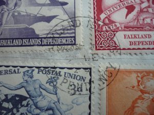 Stamps - Falkland Dependencies-Scott# IL14-IL17-Used Set of 4 Stamps