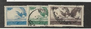 Lebanon, Postage Stamp, #C108-C110 Used, 1946 Bird, Goose