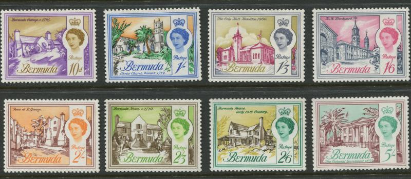 Bermuda - Scott 175-91 - QEII Definitive Full Set -1962 - MVH  - Set of 18 Stamp