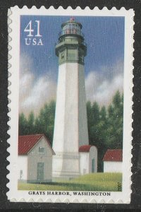 US 4148 Pacific Lighthouses Grays Harbor Washington 41c single MNH 2007