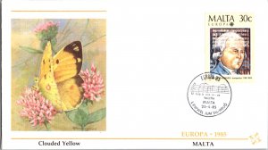 Malta, Worldwide First Day Cover, Europa, Butterflies