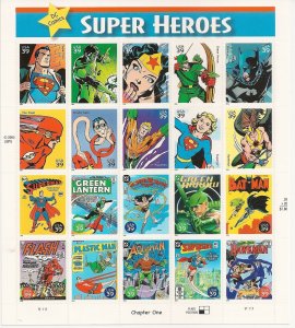 USA 2006 Scott #4084  Comics Super Heroes 39c sheet (20 stamps) MNH