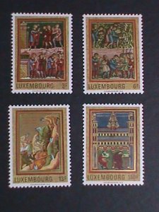 LUXEMBOURG-1991- SC# 495-8 MONKS IN ABBEY WORKSHOP MNH VERY FINE