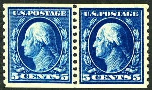 U.S. #447 MINT PAIR OG NH