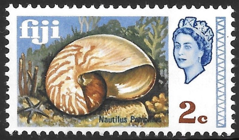 Fiji Scott 261 MNH 2c Nautilus Pompilius Shell issue of 1969