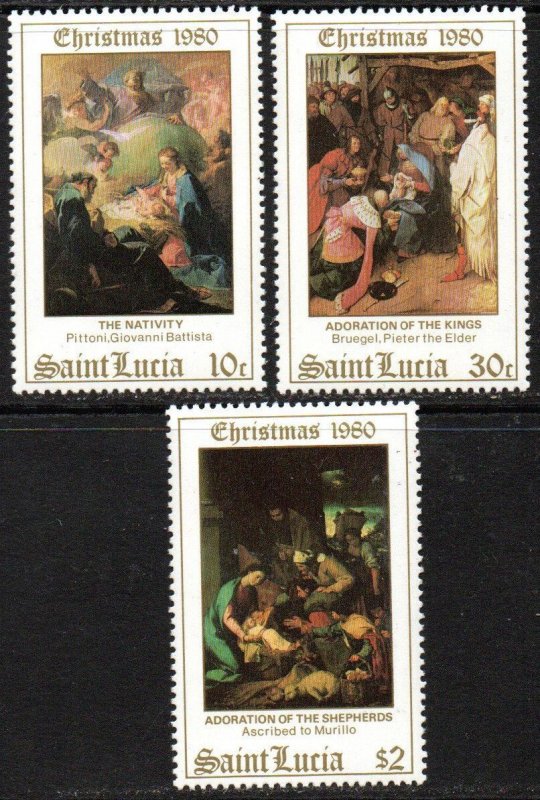 St. Lucia Sc #534-536 MNH