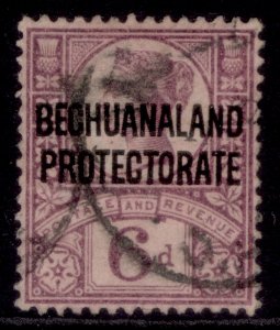 BECHUANALAND PROTECTORATE QV SG65, 6d purple/rose-red, FINE USED. Cat £16.