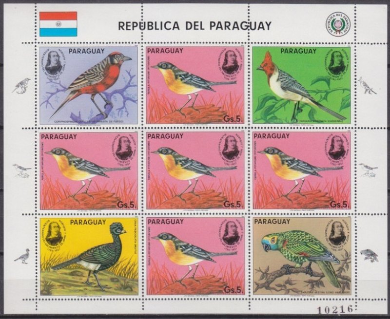 1985 Paraguay 3869KL Audubon 12,00 €