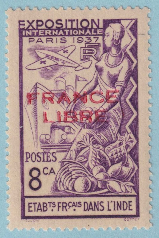 FRENCH INDIA  135  MINT NEVER HINGED OG ** NO FAULTS VERY FINE! - HTW