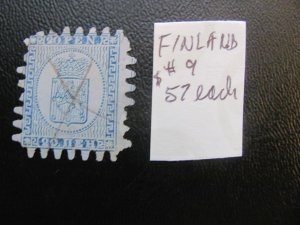 FINLAND 1866 USED SC 9  FINE $57 (160)