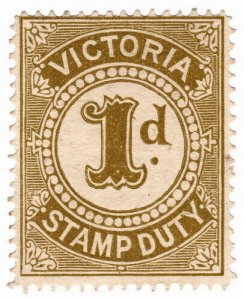 (I.B) Australia - Victoria Revenue : Stamp Duty 1d (1904)