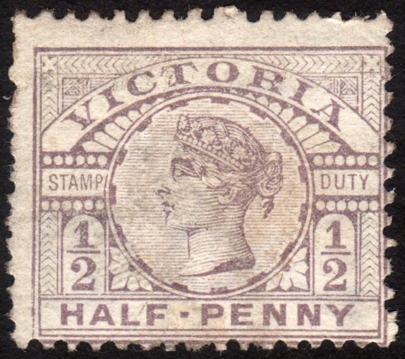 1886, Victoria 1/2p, Light Used, Sc 159