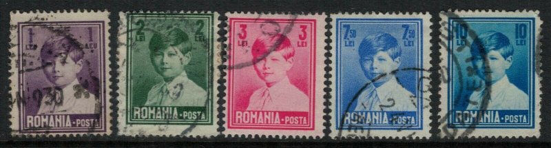 Romania #353-7 CV $8.85