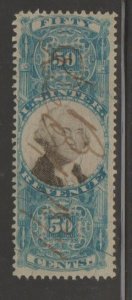 U.S. Scott #R115 Revenue Stamp - Used Set of 2 - IND