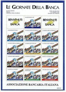 Souvenir sheet souvenir Italian Banking Association 1987