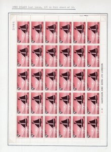 HERM: 1969 SHIPS 1/6 COMPLETE UNMOUNTED MINT SHEET OF 30