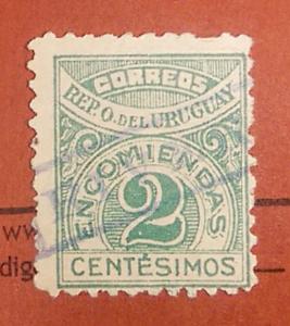 Uruguay 1930 Parcel Post Stamp #Q37 2c Used.