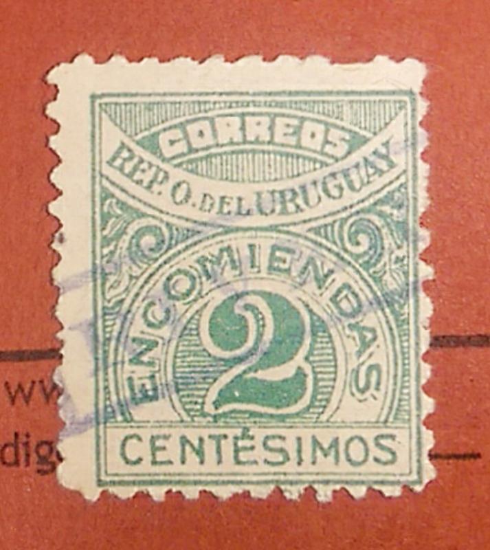Uruguay 1930 Parcel Post Stamp #Q37 2c Used.