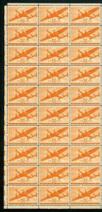 UNITED STATESS  50c CLIPPER  SCOTT#C31   FULL SHEET OF 50  MINT NH