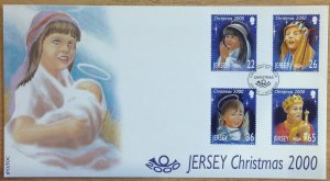 JERSEY FDC 2000 CHRISTMAS SG968/971 CAT £4.