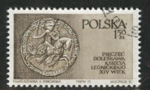 Poland Scott 2133 Used CTO 1975 similar cancel