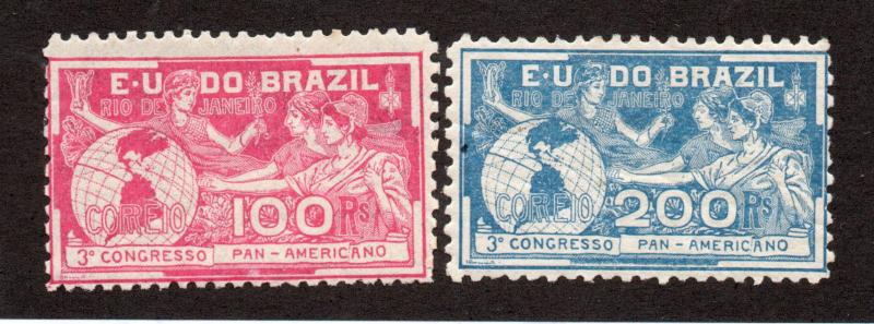 Brazil - Sc# 172 - 173 MH (rem/ some short pperfs)  /  Lot 0918106