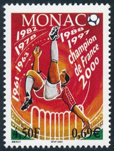 Monaco 2000 4f.50 Monaco, Football Champion of France, 1999-2000 SG2497 MNH