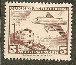 Chile  Scott  C234   Plane, Train   MNH