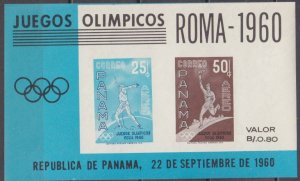 1960 Panama 576-577/B8b 1960 Olympic Games in Rim