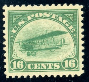 US Stamp #C2 Curtiss Jenny 16c - PSE Cert - MVLH