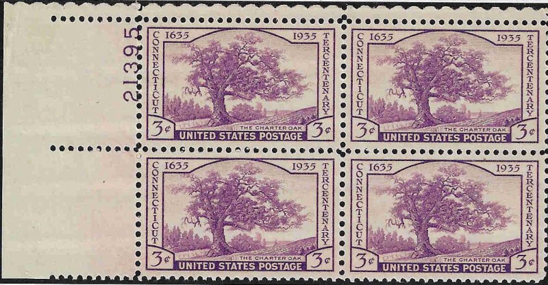 772 Mint,OG,NH... Plate Block of 4... SCV $2.25... XF