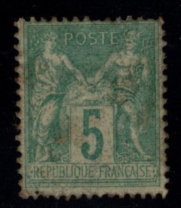 FRANCE Scott 78 5c 1876 Peace and Commerce issue MH* few toned perf tips