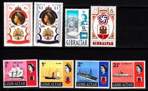 Gibraltar 8 different mh