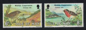 Isle of Man Wren Robin Birds Christmas Wildlife Conservation Year 2v 1980