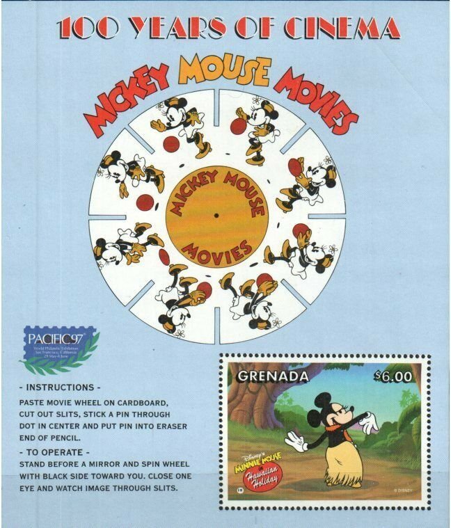 Grenada Stamp 2700 - Disney's Minnie Mouse doing Hula dance
