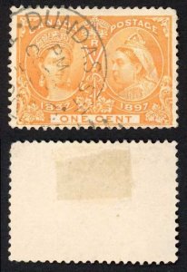 Canada SG122 1c Orange 1897 Jubilee CDS used Cat 10 Pounds