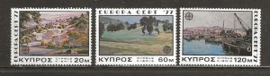 Cyprus Scott catalog # 475-477 Mint NH