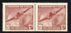 Chile 1941 AIR Early Issue Fine Mint Shade of 20c. NW-13683