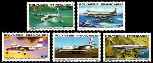 French Polynesia 1979 Scott #C172-C176 Mint Never Hinged