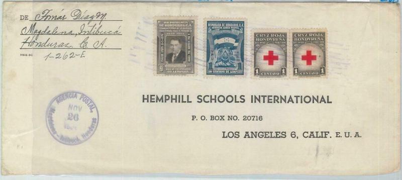 79031 - HONDURAS - POSTAL HISTORY - COVER from MAGDALENA - INTIBUCA   RED CROSS