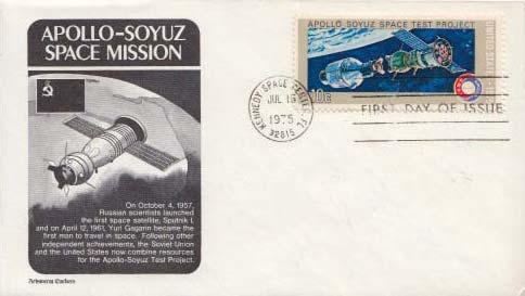 United States, First Day Cover, Space, Russia