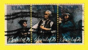 US SCOTT#1629-31 1976 13c BICENTENNIAL STRIP OF [3] - US